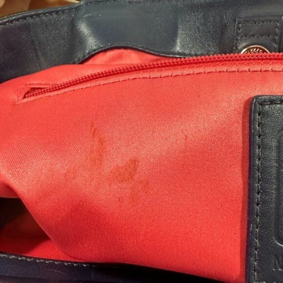 Vintage Coach Laura Leather Spectator Carryall Hand Bag Tote Off White Bone - Picture 7 of 16